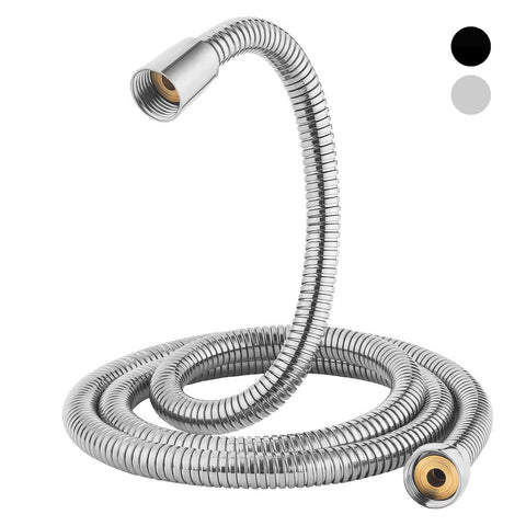 Stainless Steel Kink Free Shower Hose Enema Silver - Enemas and Douches