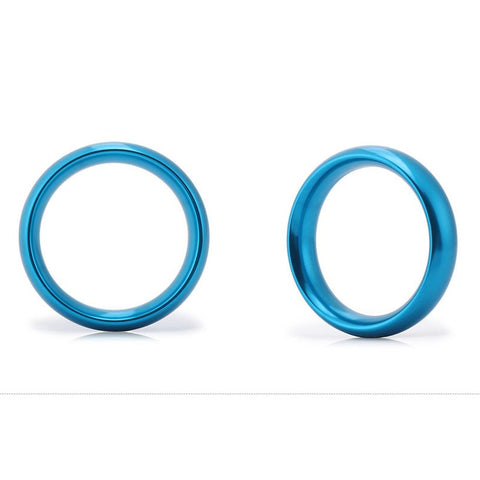 Aluminum Round Sex Delay Cock Ring by BDStyle - Steel Cock Rings