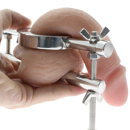 Stainless Steel Ball Stretcher & Crusher - Elevate Your BDSM Play