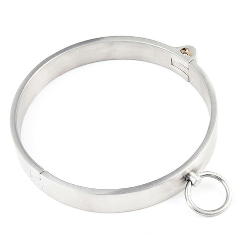 Stainless Steel Collar With Movable O-Ring - Collars and Leads