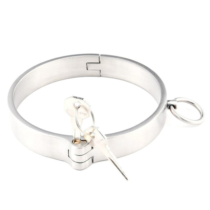 Hells Couture Round Bar Collar - Exquisite BDSM Jewelry - Steel Sex Toys