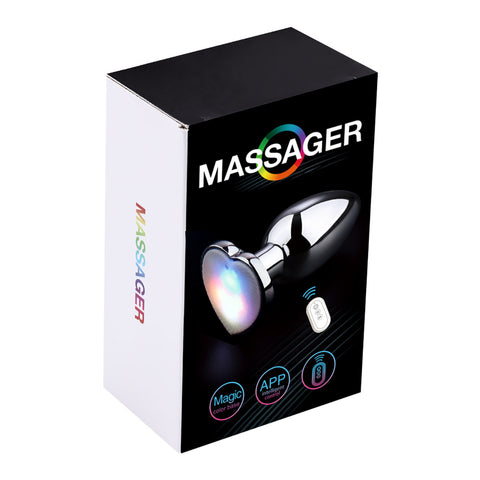 App Controlled Light Up Rainbow LED Anal Plug by BDStyle - Butt Plugs