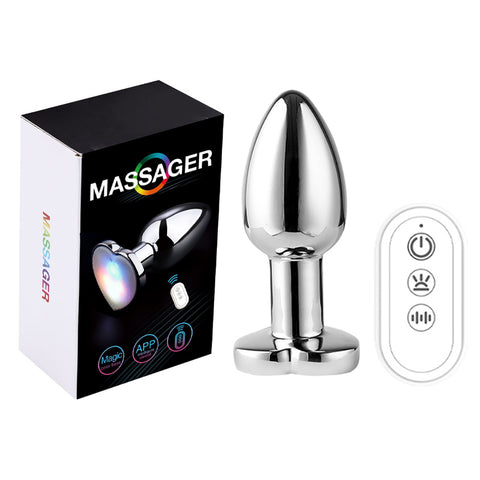 App Controlled Light Up Rainbow LED Anal Plug by BDStyle - Butt Plugs