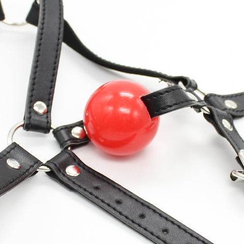 Ball Gag Head Harness Bondage Gag by BDStyle - Bondage Gags and Bits