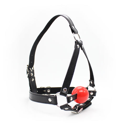 Ball Gag Head Harness Bondage Gag by BDStyle - Bondage Gags and Bits