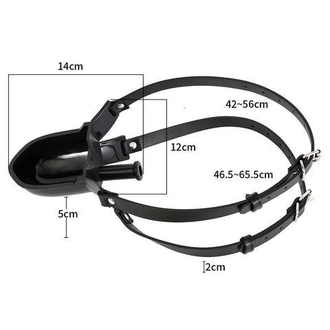 Cup Uro Pissotiere BDSM Play Mouth Gag by BDStyle - Bondage Gags and Bits