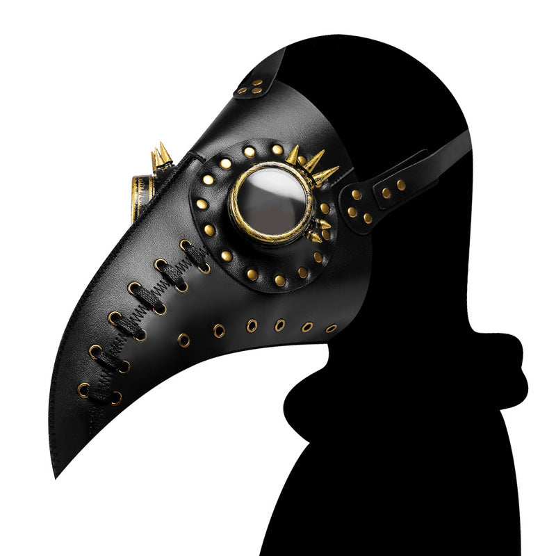 BDStyle Steampunk Stitch Rivets Beak Mask - Masks And Blindfolds