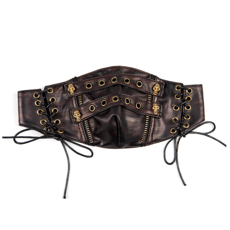 Steampunk Strappy Skull Splice Mask by BDStyle - Masks And Blindfolds