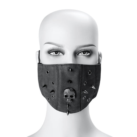 Steampunk Skull Rivets Adjustable Mask by BDStyle - Masks And Blindfolds