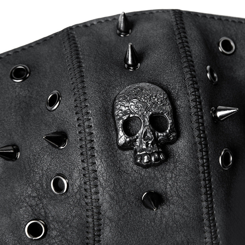 Steampunk Skull Rivets Adjustable Mask by BDStyle - Masks And Blindfolds