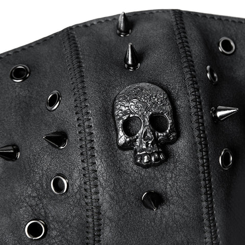Steampunk Skull Rivets Adjustable Mask by BDStyle - Masks And Blindfolds