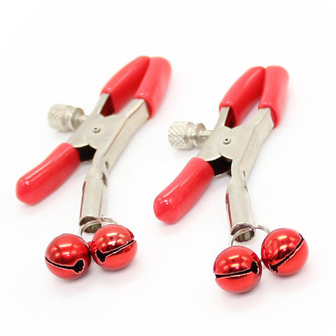 Adjustable Nipple Clamps With Bell by BDStyle - Nipple and Clit Clamps