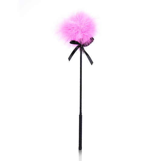 BDStyle Pink Fancy Feather Tickler With Ribbon