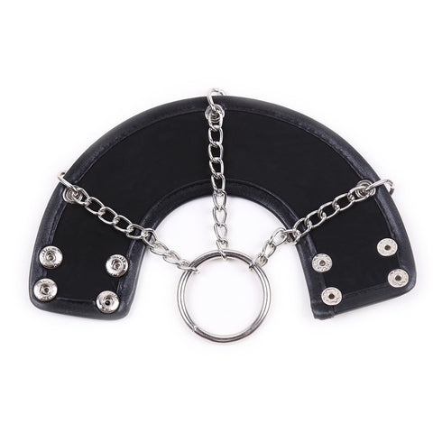 Leather Parachute Ball Stretcher by BDStyle - Ball and Cock Toys