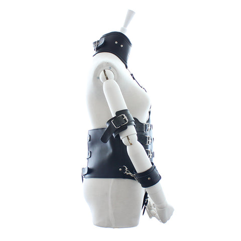 Ultimate Lockdown Leather Cincher Bondage Restraints - Cuffs And Restraints