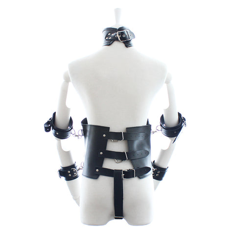 Ultimate Lockdown Leather Cincher Bondage Restraints - Cuffs And Restraints