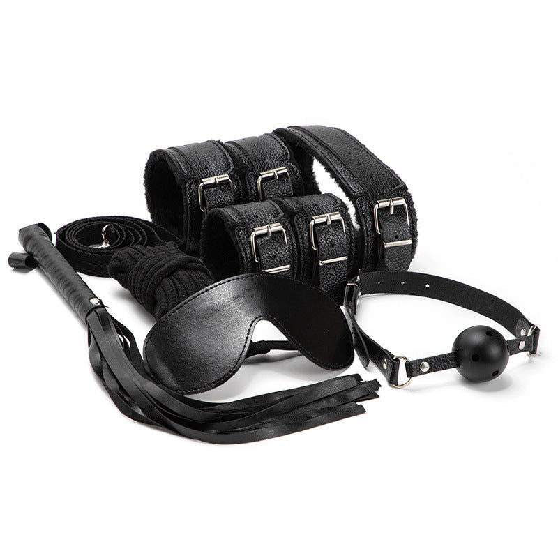 Plush SM 7 Pieces Bondage Kit By BDStyle - Bondage Kits