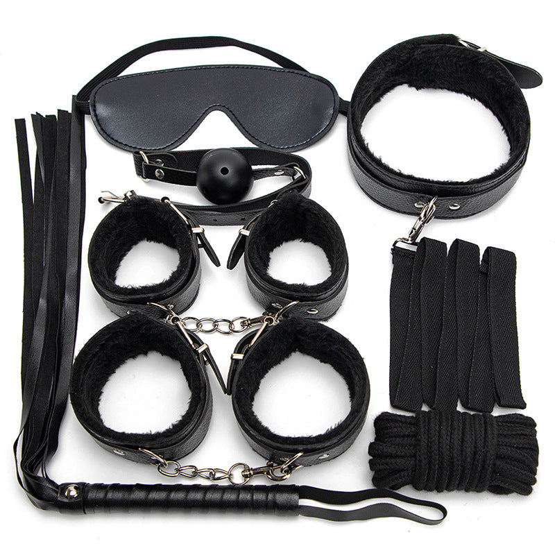 Plush SM 7 Pieces Bondage Kit By BDStyle - Bondage Kits