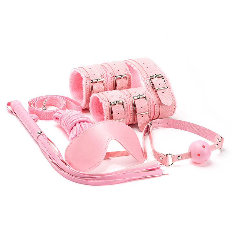 Plush SM 7 Pieces Bondage Kit By BDStyle - Bondage Kits