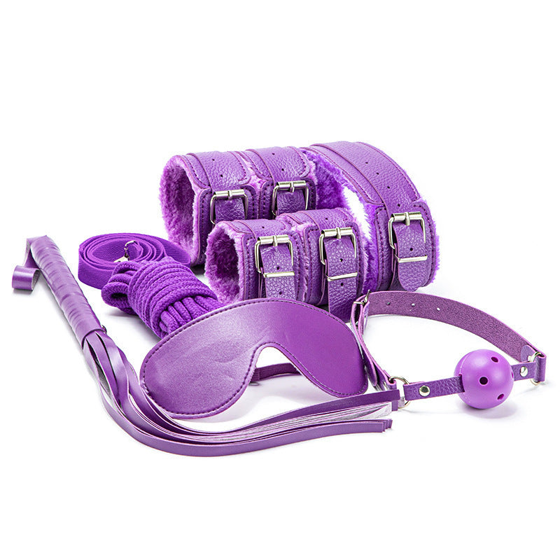 Plush SM 7 Pieces Bondage Kit By BDStyle - Bondage Kits