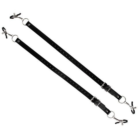 Faux Leather Labia Clamp Belt by BDStyle - Pussy And Clit Toys