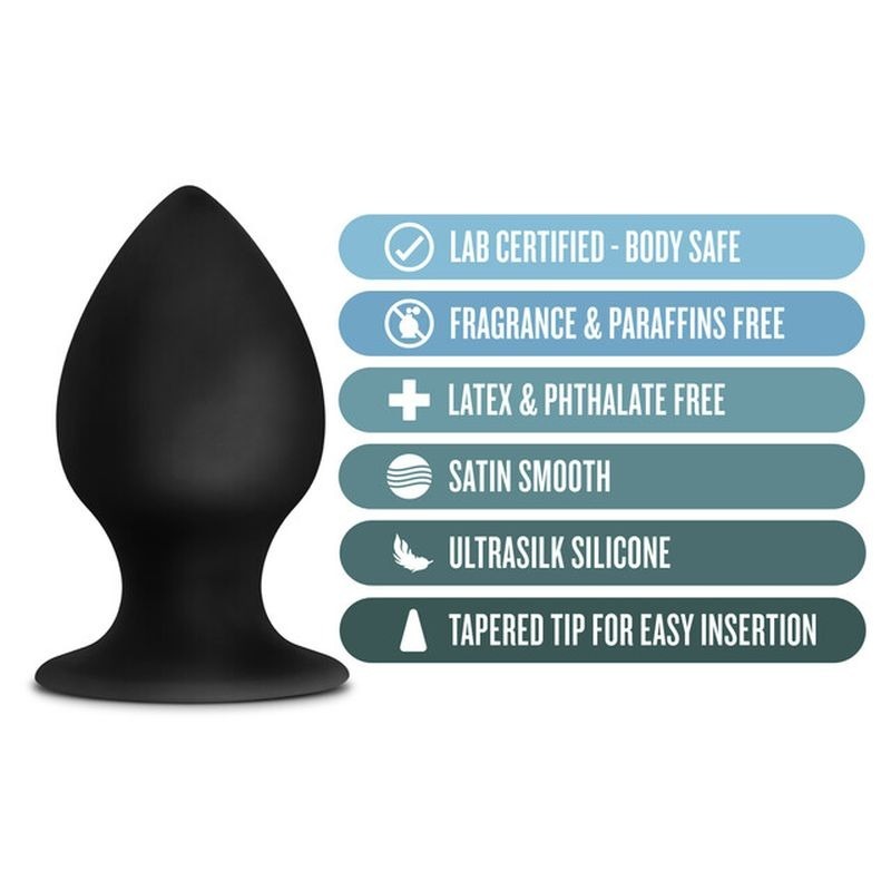 Anal Adventures Platinum Silicone Anal Stout Plug - Butt Plugs