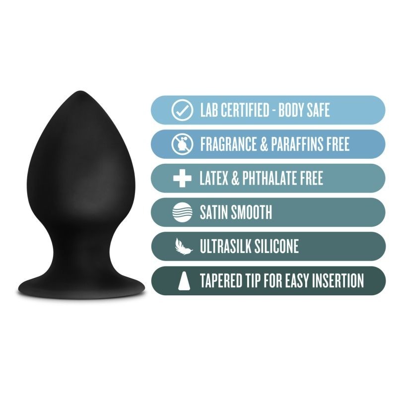 Anal Adventures Platinum Silicone Anal Stout Plug - Butt Plugs