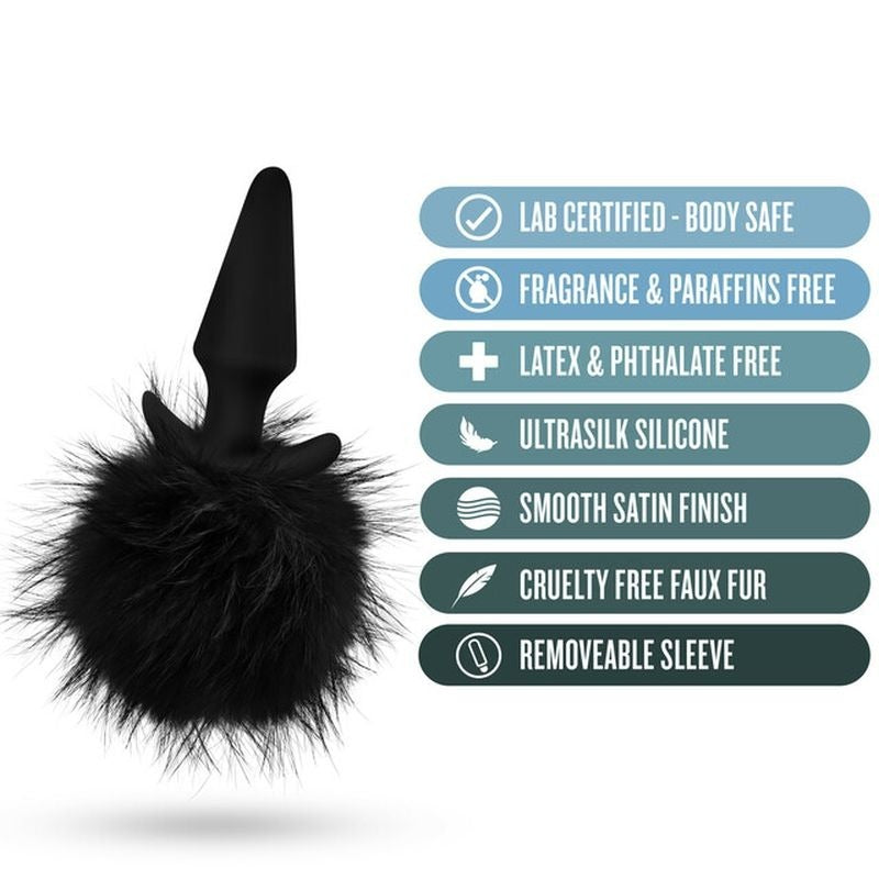 Anal Adventures Platinum Rabbit Tail Plug - Butt Plugs