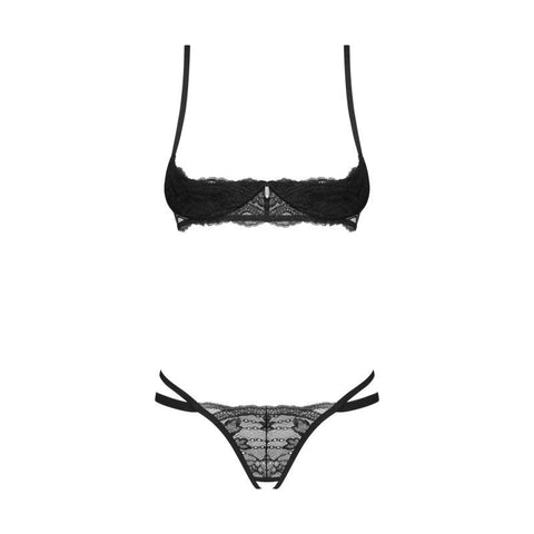 Nutris Crotchless Bra Panty Set by Obsessive Lingerie - Bras and Bra Sets