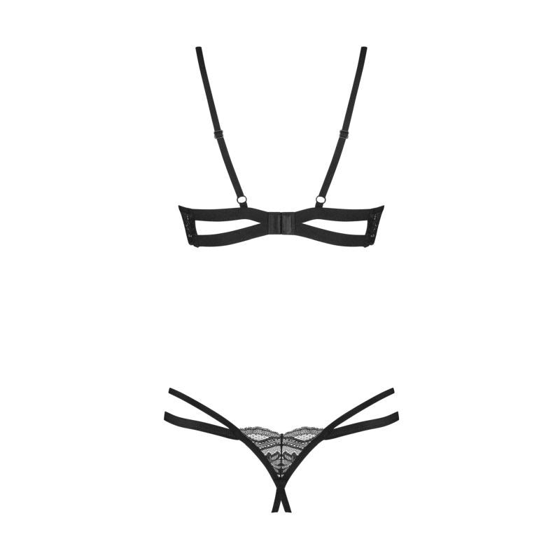 Nutris Crotchless Bra Panty Set by Obsessive Lingerie - Bras and Bra Sets