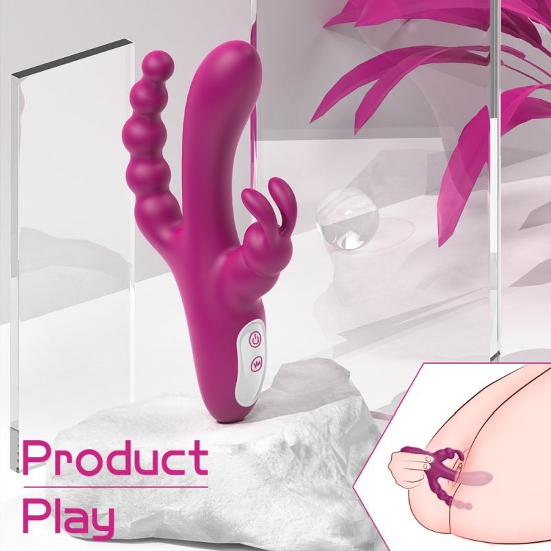 Joker Triple Ecstasy Vibrator by S-Hande - Rabbit Vibrators