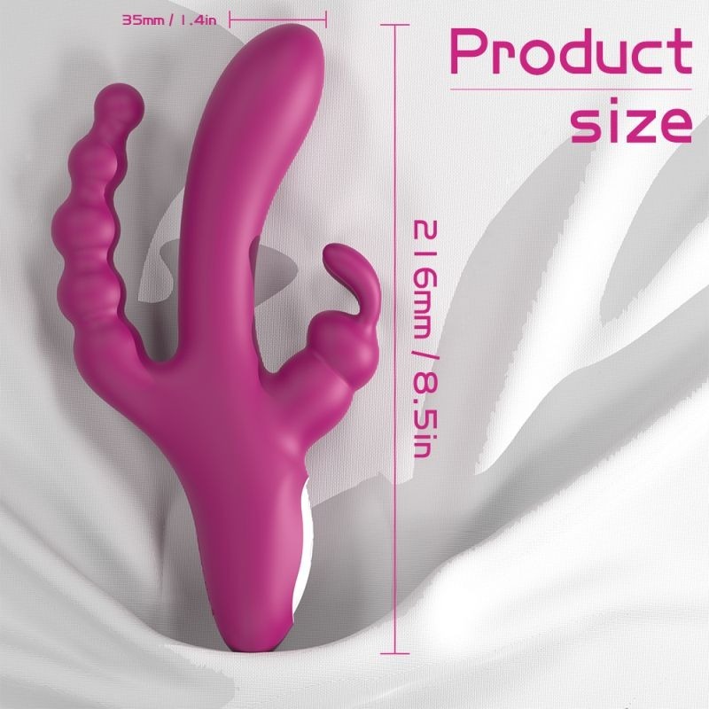 Joker Triple Ecstasy Vibrator by S-Hande - Rabbit Vibrators