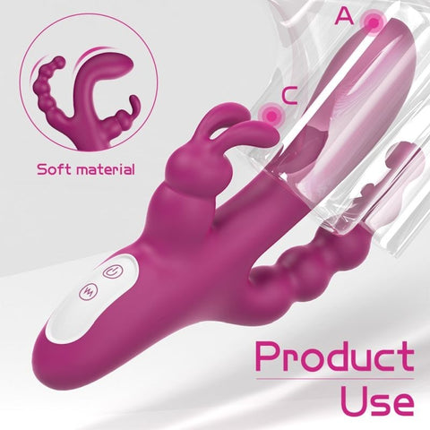Joker Triple Ecstasy Vibrator by S-Hande - Rabbit Vibrators