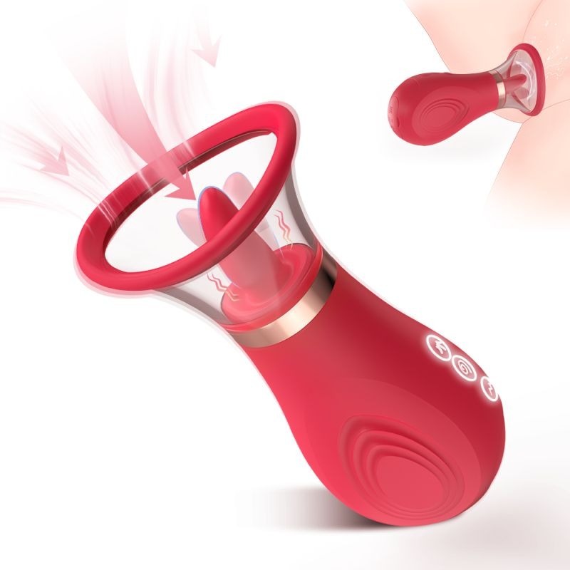 Sybil 3-in-1 Sucking Licking Tickling Stimulator Clit - Clit Ticklers and Pulsators