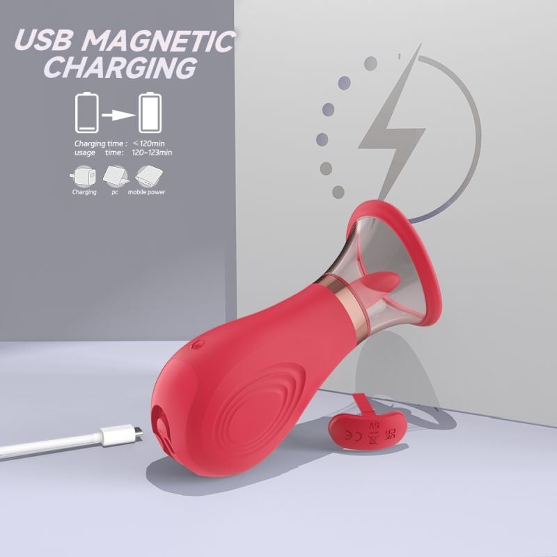 Sybil 3-in-1 Sucking Licking Tickling Stimulator Clit - Clit Ticklers and Pulsators