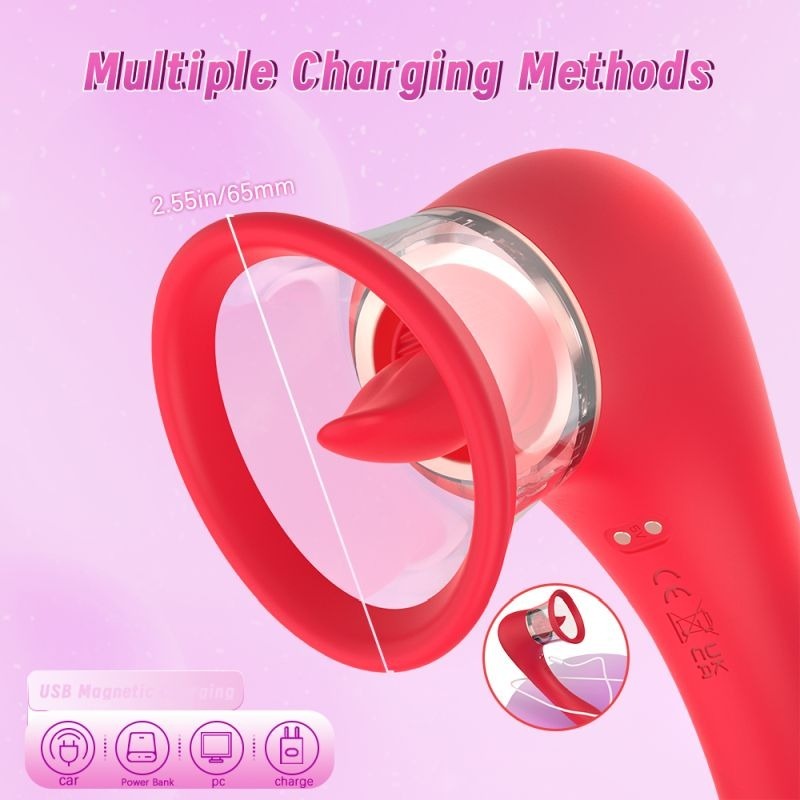 Trumpet 3-in-1 Sucking Licking Vaginal Stimulator Clit - Clit Ticklers and Pulsators