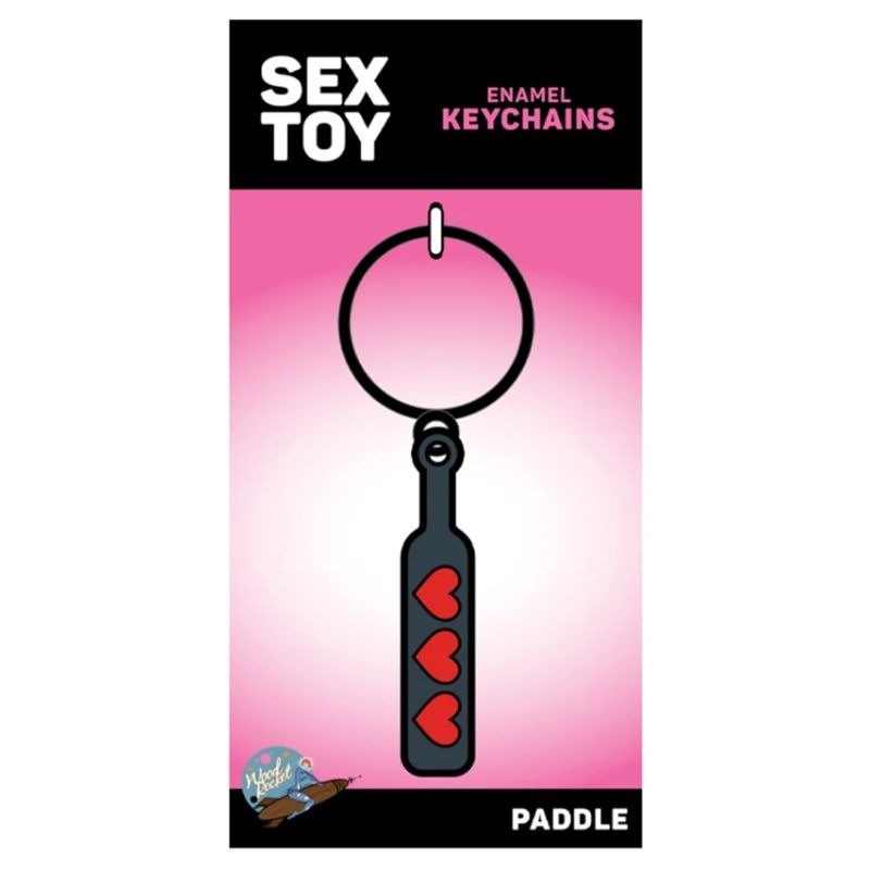 Hearts Paddle Keychain by Wood Rocket - Party Gifts and Novelties