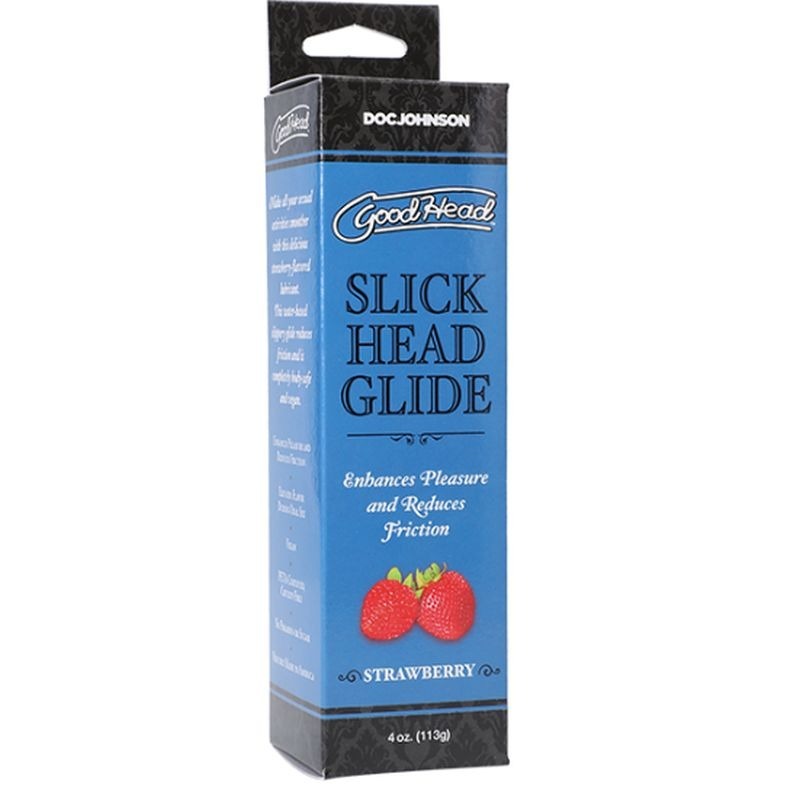 GoodHead Slick Head Glide Strawberry 113g Water Based Lube - Water Based Lubes