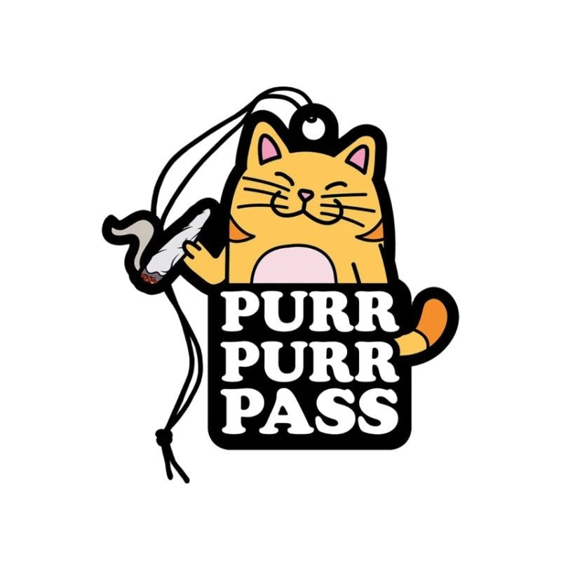 Purr Pass Air Freshener by Wood Rocket - Party Gifts and Novelties