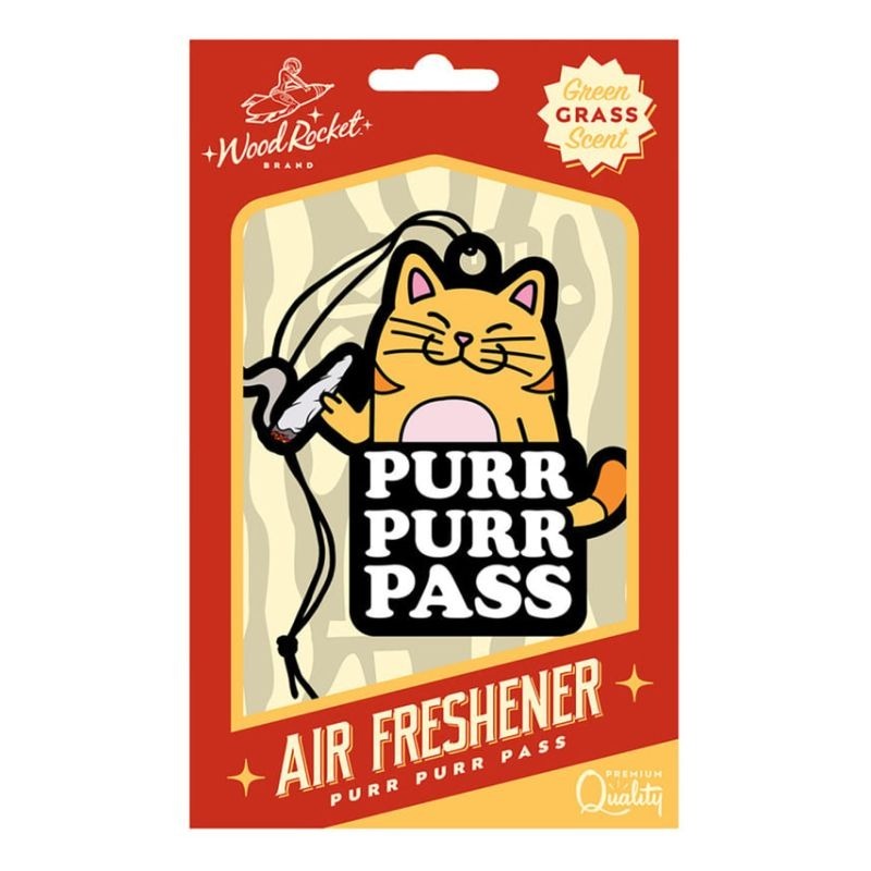 Purr Pass Air Freshener by Wood Rocket - Party Gifts and Novelties