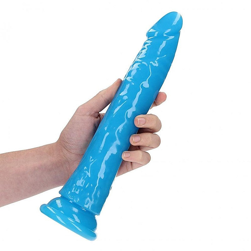 REALROCK Glow in the Dark Neon Glow in Dark 11'' Dong - Realistic Dildos
