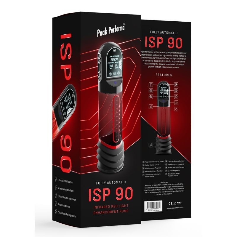 ISP90 Curve Infrared Automatic LCD Penis Pump by BDStyle - Penis Pumps And Stretchers