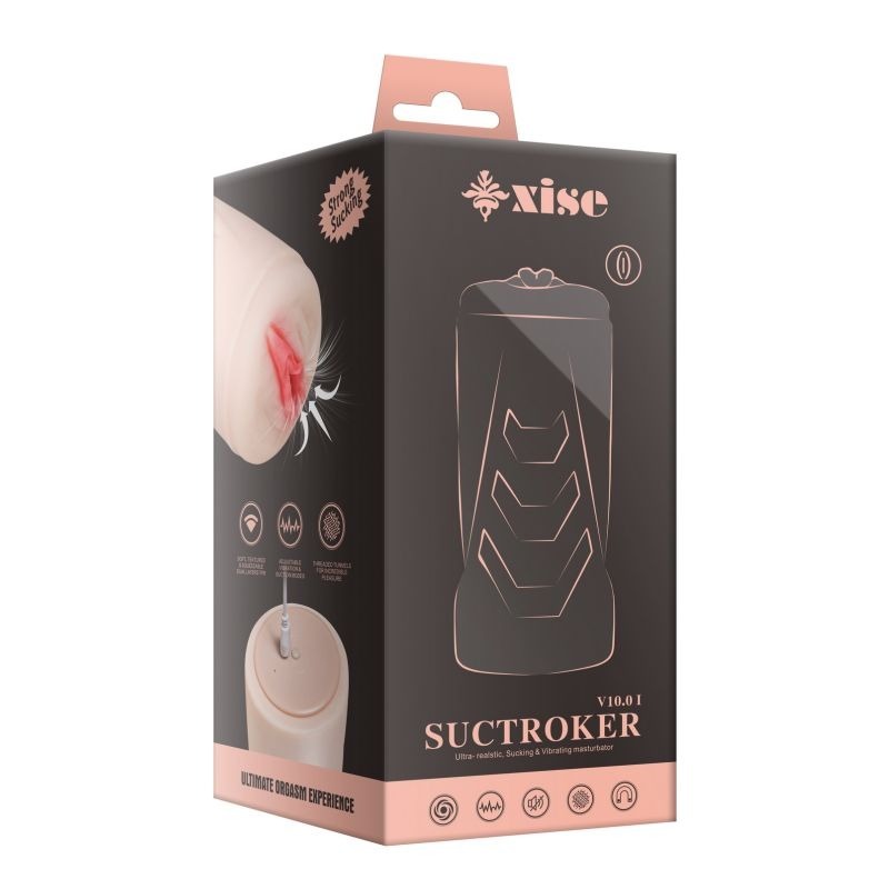 Suctroker Dual Density Sucking Vaginal Masturbator V1 - Masturbators and Strokers