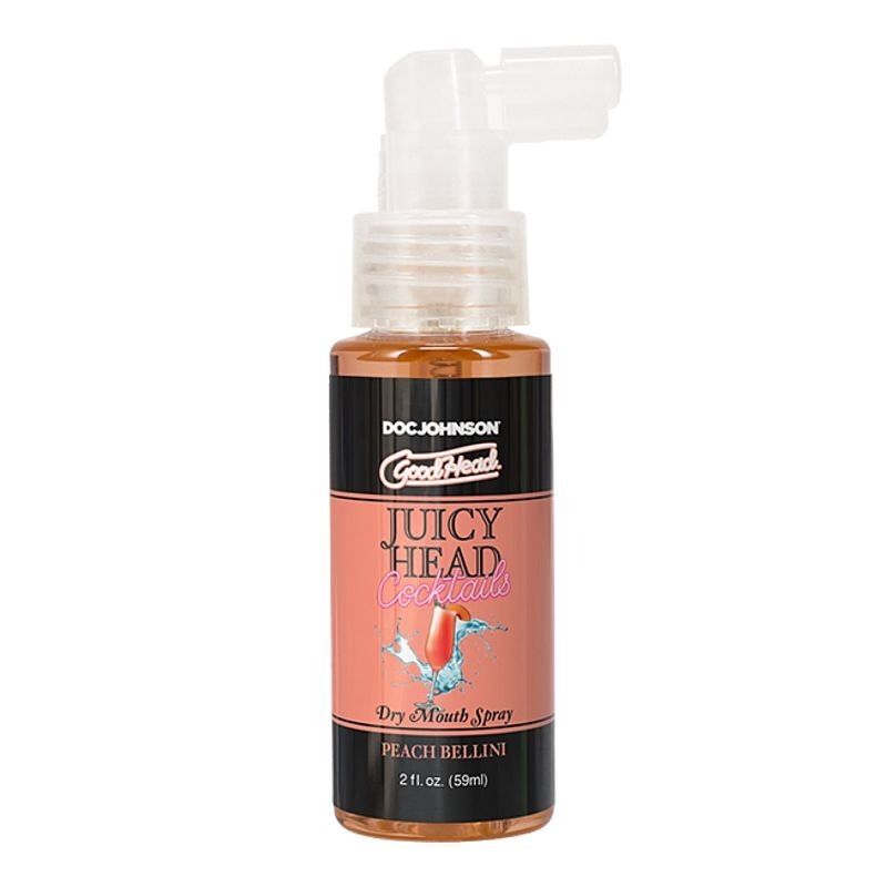 GoodHead Juicy Head Spray Cocktails Peach Bellini - Delay and Excite Sprays