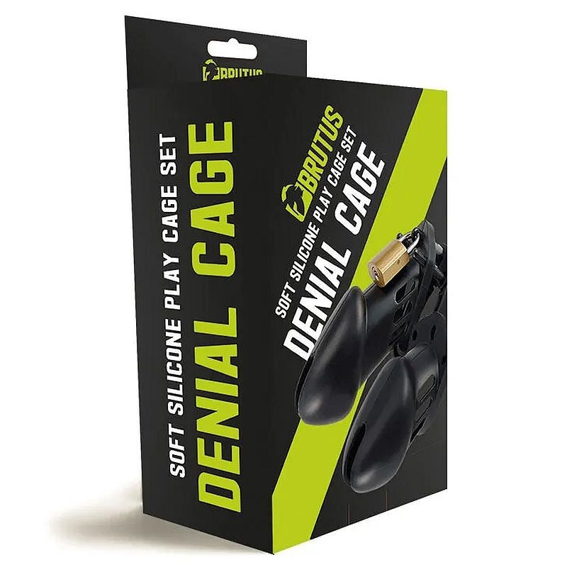 Denial Silicone Chastity 2 Cage Set by Brutus - Male Chastity