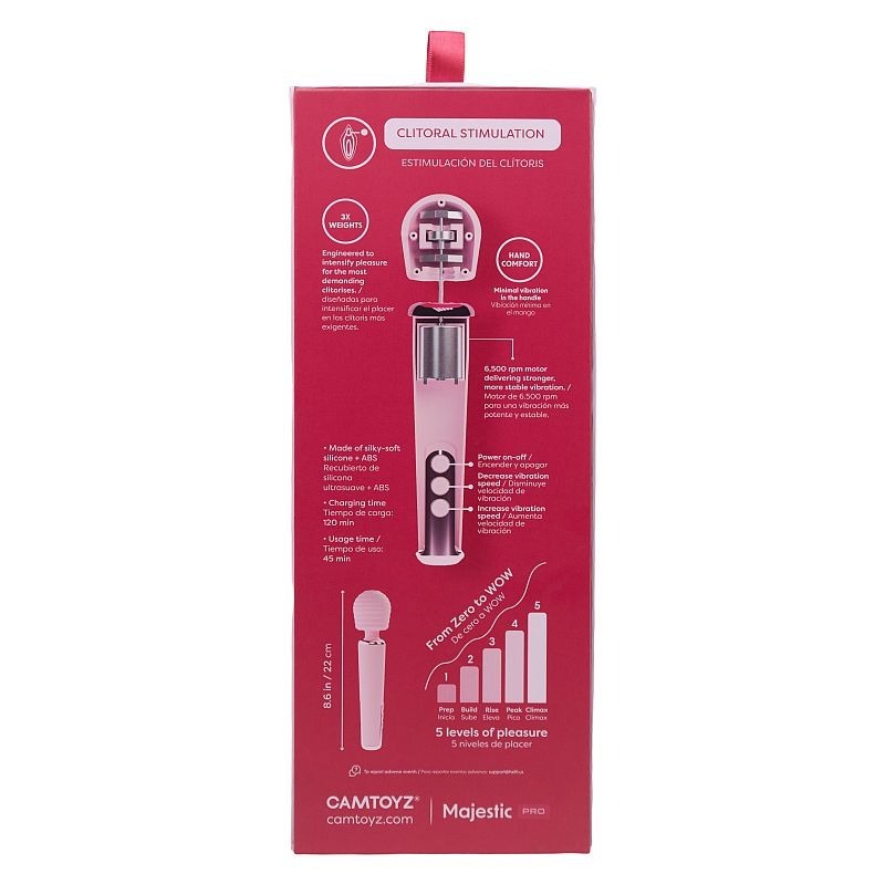 Intense App Controlled Wand Vibrator by CamToyz - Body Wands