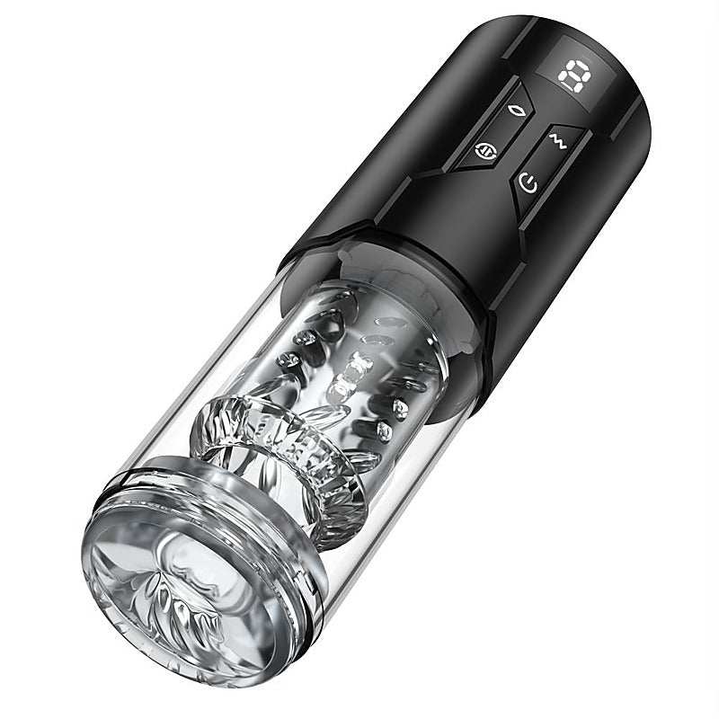 Valerian LCD Thrusting, Vibrating and Rotating Masturbator - Masturbators and Strokers