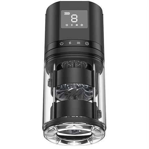 Maximus LCD Auto Thrusting and Vibrating Masturbator - Masturbators and Strokers