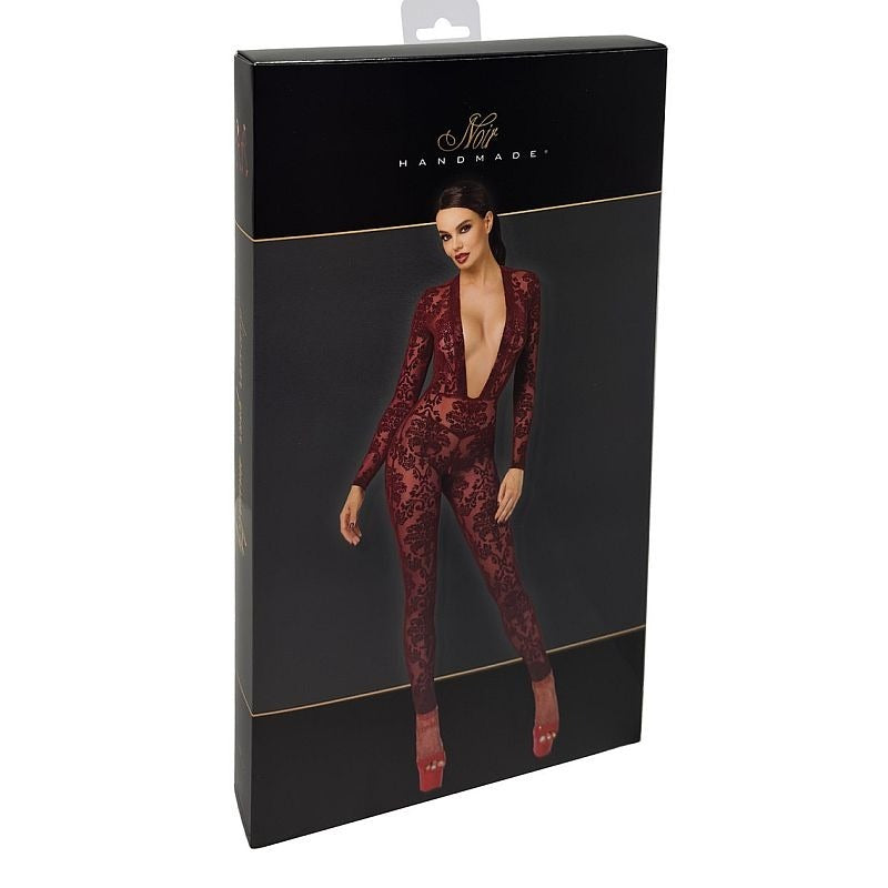 Kink Royal V Neck Catsuit Bodysuit by Noir Handmade - Teddies and Bodysuits