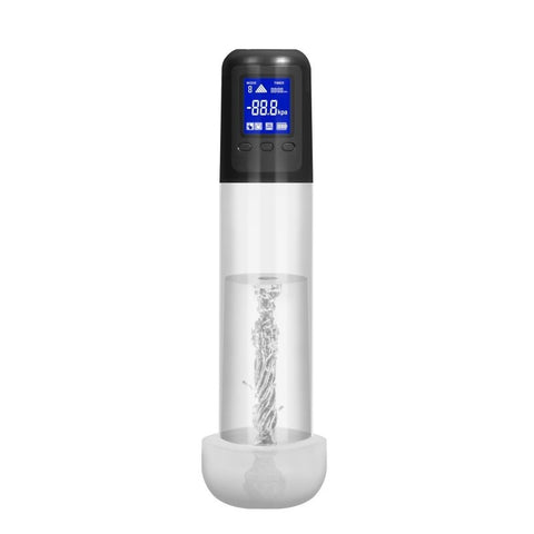 Smart Rechargeable LCD Penis Pump w/ Sleeve and Donut - Penis Pumps And Stretchers